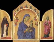 Duccio di Buoninsegna The Virgin Mary and angel predictor,Saint Germany oil painting artist